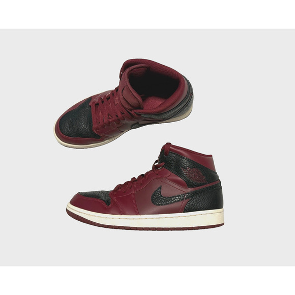 Jordan 1 Retro Mid 2017 Team Red Black Summit White Size 9 With Box Nike Mens main image 7